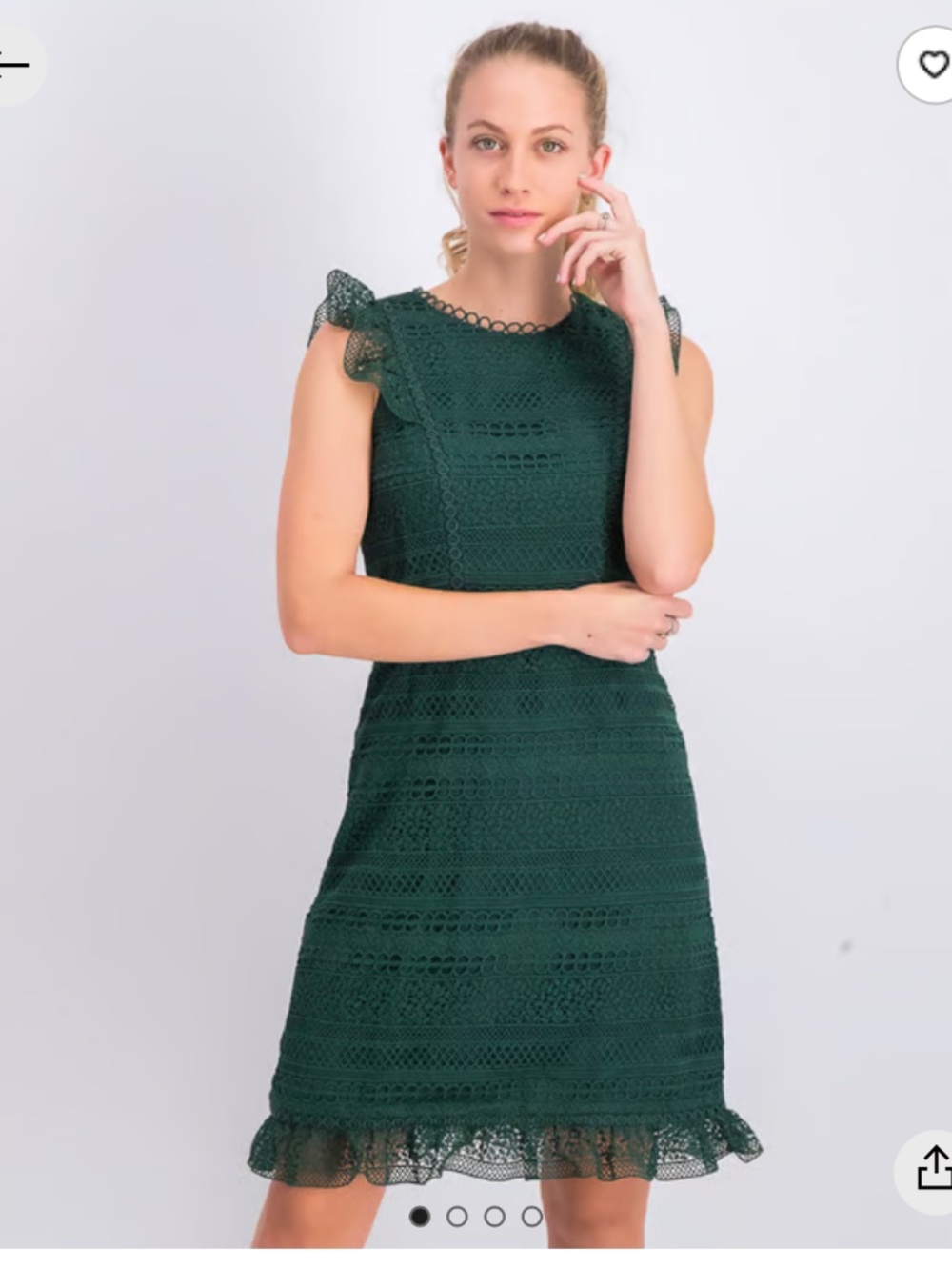 J Crew Tiered Ruffle Dress in Lace